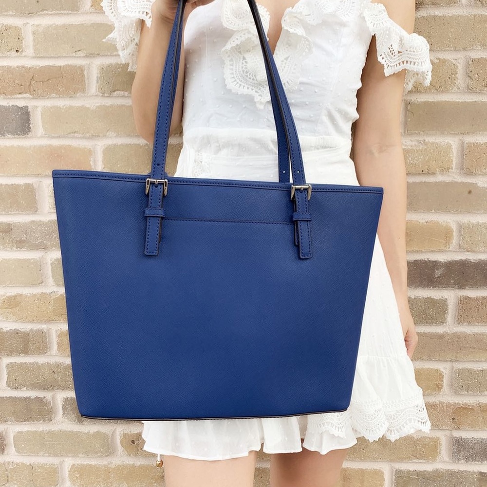 SALE FIRM 👜💕-Michael Kors Carryall Tote Blue - Picture 5 of 5